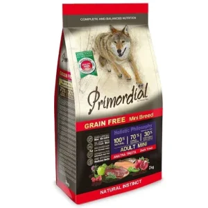 Primordial Grain Free Cibo Per Cani Gusto Anatra E Trota 6Kg