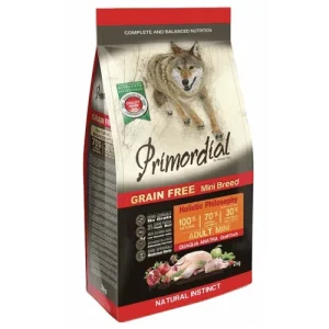 Primordial Grain Free Cibo Per Cani Gusto Quaglia E Anatra 2Kg