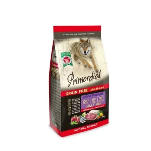 Primordial Grain Free Cibo Per Cani Gusto Sardina E Oca 2Kg