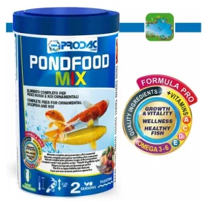 Prodac Pond Food Mix 1200 ml – Mangime Premium con Gamberetti per Pesci da Laghetto