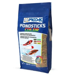 Prodac Pond Sticks Color 8,3 lt – Mangime in Sticks con Spirulina per Carpe Koi e Pesci da Laghetto