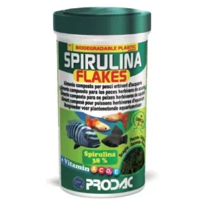 Prodac Spirulina Flakes 250 ml – Scaglie Vegetali con Spirulina per Pesci Erbivori