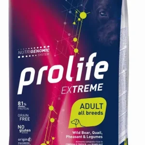 PROLIFE Cane Extreme Adult Boar, Quail, Pheasant &amp; Legumes All breeds 10Kg