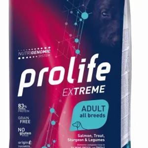 PROLIFE Cane Extreme Adult Salmon, Trout, Sturgeon &amp; Legumes All breeds 10Kg