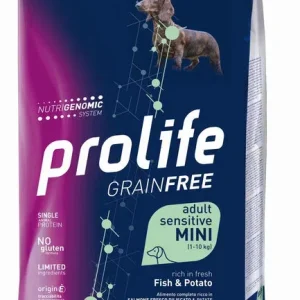 PROLIFE Cane Grain Free Adult Sensitive Fish &amp; Potato Mini 2Kg
