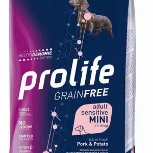 PROLIFE Cane Grain Free Adult Sensitive Pork &amp; Potato Mini 7Kg