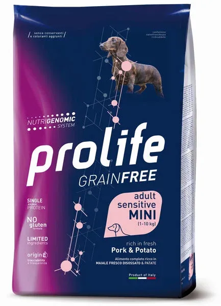 PROLIFE Cane Grain Free Adult Sensitive Pork & Potato Mini 2Kg