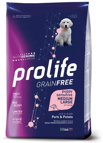 PROLIFE Cane Grain Free Puppy Sensitive Pork & Potato Medium/Large 2,5Kg