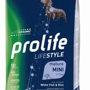 PROLIFE Cane Life Style Adult Light Codfish &amp; Rice Mini 7Kg