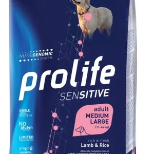 PROLIFE Cane Sensitive Adult Lamb &amp; Rice Medium/Large 2,5Kg
