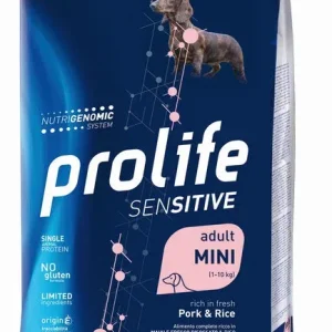 PROLIFE Cane Sensitive Adult Pork &amp; Rice Mini 2Kg