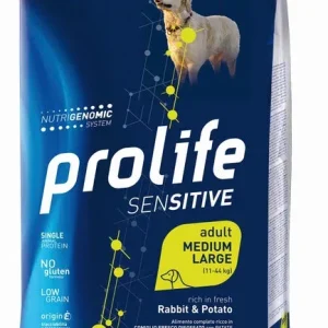 PROLIFE Cane Sensitive Adult Rabbit &amp; Potato Medium/Large 10Kg