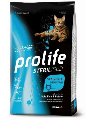 Prolife Cat Sterilised Grainfree Sensitive Sogliola E Patate