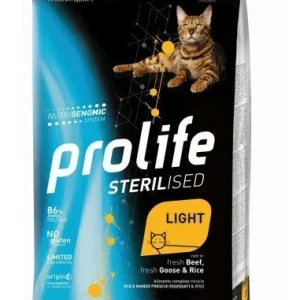 Prolife Cat Sterilised Light Manzo Oca E Riso