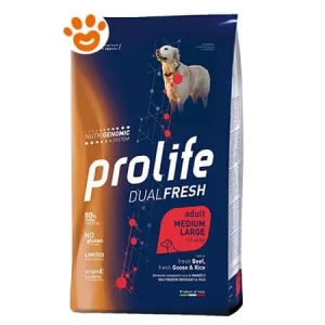 Prolife Dog DualFresh Adult Medium Large Manzo, Oca e Riso