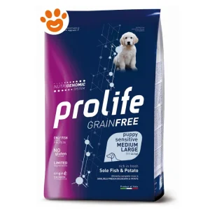 Prolife Dog Grain Free Puppy Sensitive Medium/Large Sogliola e Patate