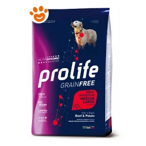 Prolife Dog Grainfree Sensitive Adult Medium Large Manzo e Patate
