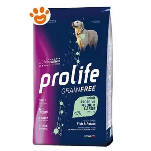 Prolife Dog Grainfree Sensitive Adult Medium Large Pesce e Patate