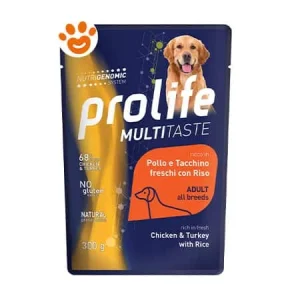 Prolife Dog Multi Taste Adult All Breeds con Pollo, Tacchino e Riso