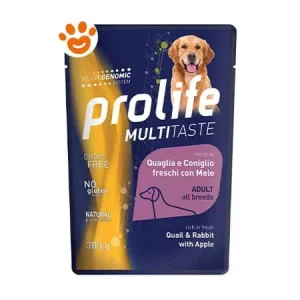 Prolife Dog Multi Taste Adult All Breeds con Quaglia, Coniglio e Mele