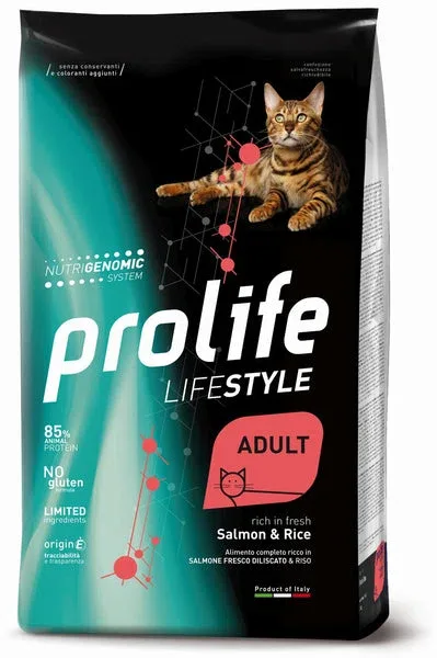 PROLIFE Gatto Life Style Adult Salmon & Rice 1,5Kg