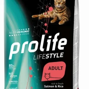 PROLIFE Gatto Life Style Adult Salmon &amp; Rice 7Kg