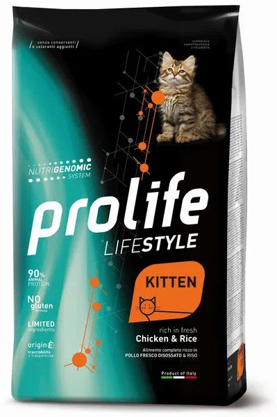 PROLIFE Gatto Life Style Kitten Chicken & Rice 7Kg