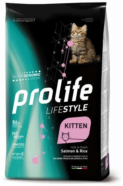 PROLIFE Gatto Life Style Kitten Salmon & Rice 1,5Kg
