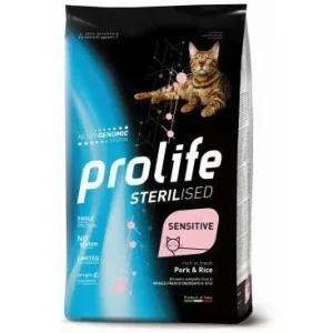 Prolife Gatto Sterilised Sensitive Maiale E Riso