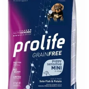 Prolife Grainfree Puppy Sensitive Mini Sogliola E Patate per Cani