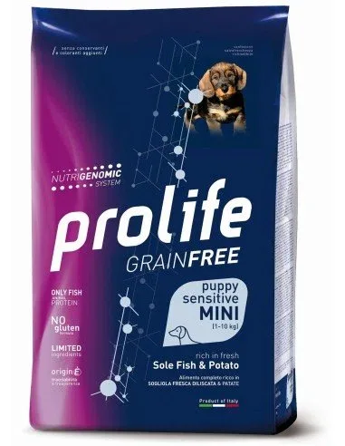 Prolife Grainfree Puppy Sensitive Mini Sogliola E Patate per Cani