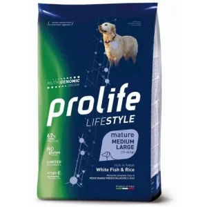 Prolife Lifestyle Mature Medium/Large Pesce Bianco E Riso per Cani