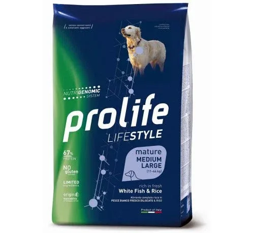 Prolife Lifestyle Mature Medium/Large Pesce Bianco E Riso per Cani