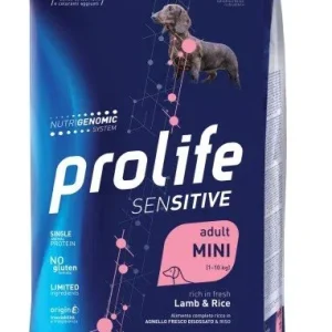 Prolife Sensitive Adult Mini Lamb &amp; Rice per Cani