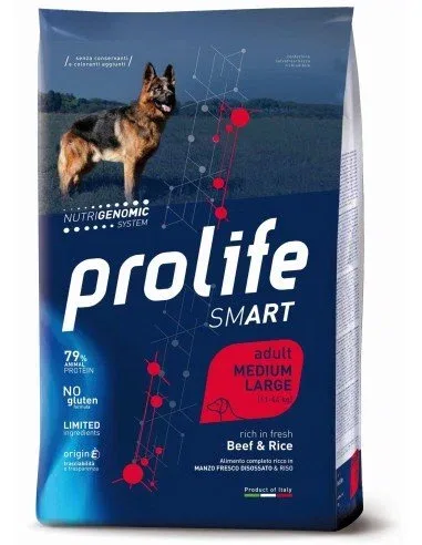 Prolife Smart Adult Medium/Large Manzo E Riso per Cani