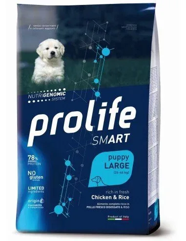 Prolife Smart Puppy Large Pollo E Riso per Cani
