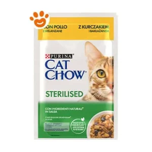 Purina Cat Chow Adult Sterilised Pollo e Melanzane