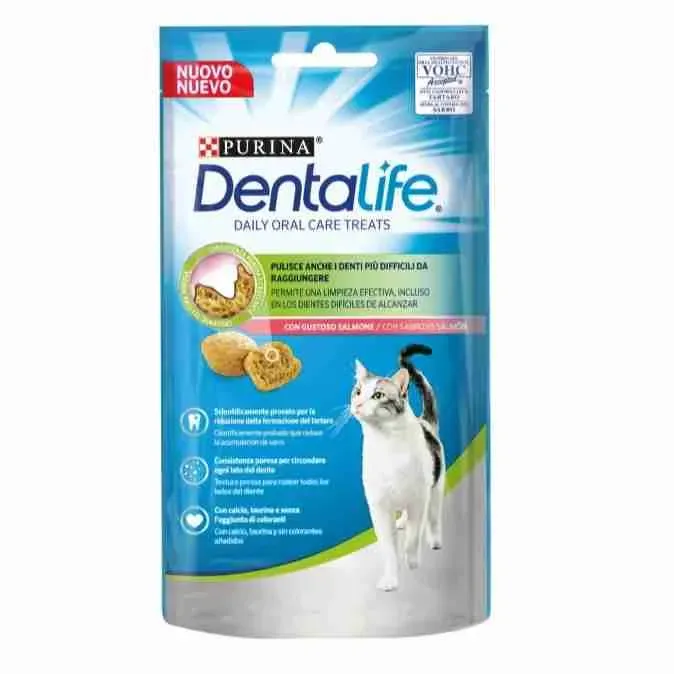 PURINA CAT DENTALIFE SNACK GR 40 SALMONE