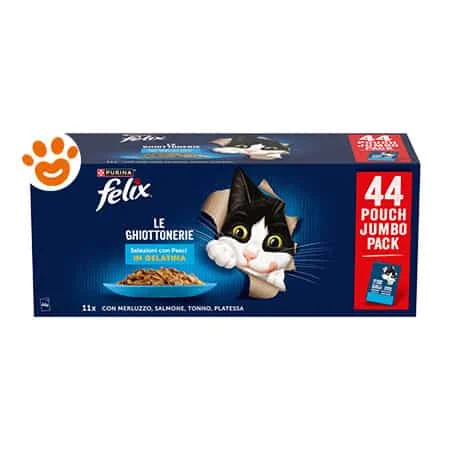 Purina Cat Felix le Ghiottonerie con Pesce in Gelatina