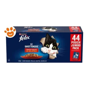 Purina Cat Felix le Ghiottonerie Saporite in Gelatina