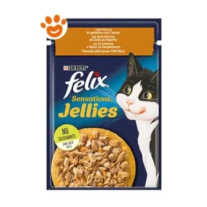 Purina Cat Felix Sensations Jellies Pollo con Carote in Gelatina