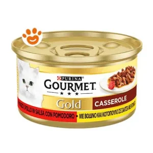 Purina Cat Gourmet Gold Casserole Manzo, Pollo e Pomodorini