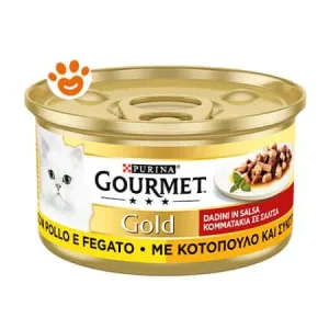 Purina Cat Gourmet Gold Dadini con Fegato e Pollo
