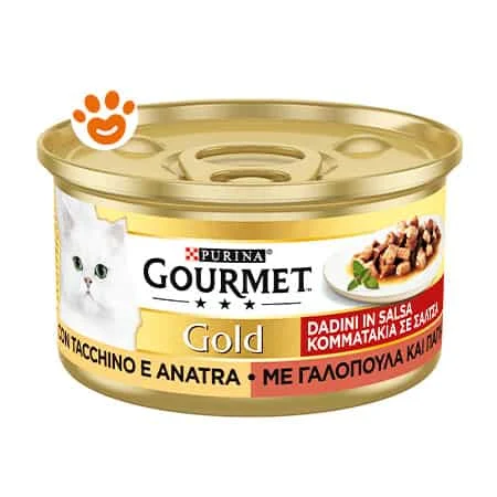 Purina Cat Gourmet Gold Dadini con Tacchino e Anatra