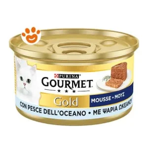 Purina Cat Gourmet Gold Mousse con Pesce dell’Oceano