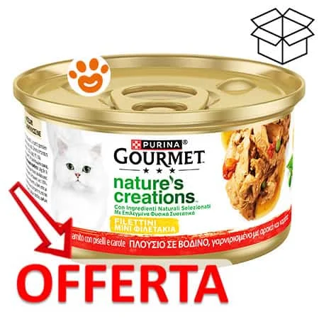 Purina Cat Gourmet Nature Creations con Manzo, Piselli e Carote - Image 2