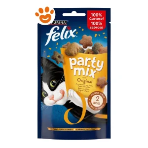 Purina Cat Snack Felix Party Mix Original Mix Pollo, Fegato e Tacchino