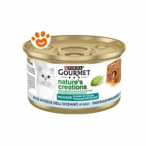 Purina Gourmet Nature’s Creations Mousse Pesce Oceanico e Spinaci