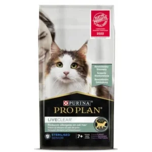 Purina Pro Plan Liveclear Per Gatti Senior 7+ Sterilizzati Con Tacchino 1.4Kg