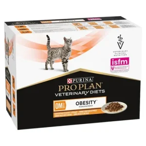 PURINA Veterinary Diets Cat OB Obesity Pollo 10x85gr (Pack)
